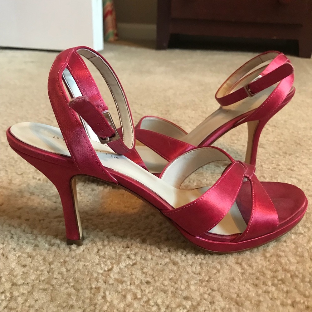 Reddish Pink Heels - Picture 2 of 2